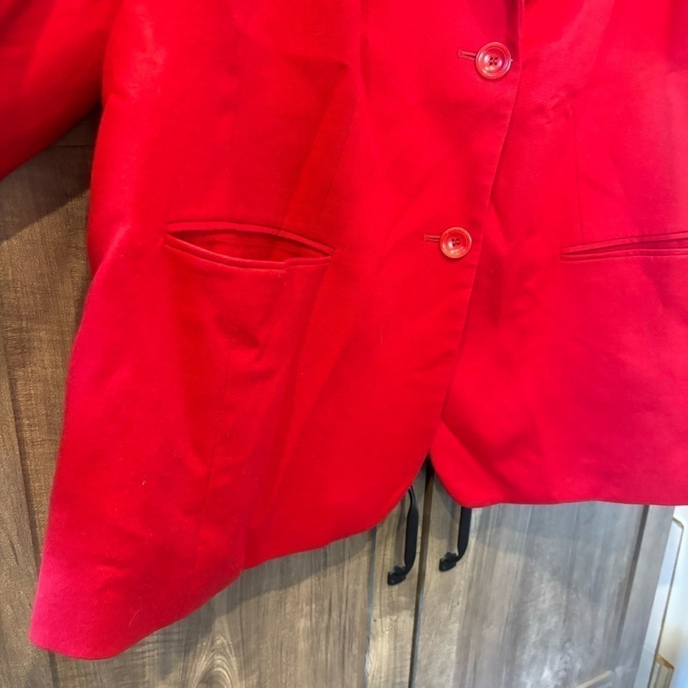 Talbots 22wp blazer wool blend stretch‎ red - Picture 5 of 9
